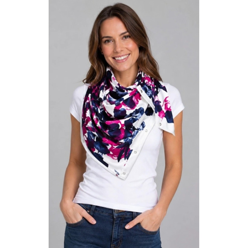 Lululemon Vinyasa Inky Floral Scarf One Size French Terry RARE DESIGN! Preowned